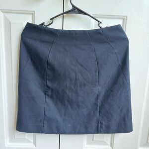 LOFT Navy Midi Skirt